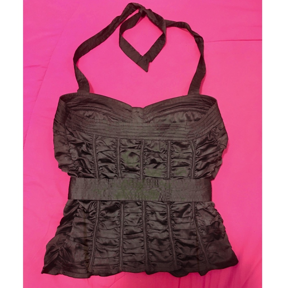 SOLD ❌ | Cute Black Top W/ Belt - Picture 2 of 2